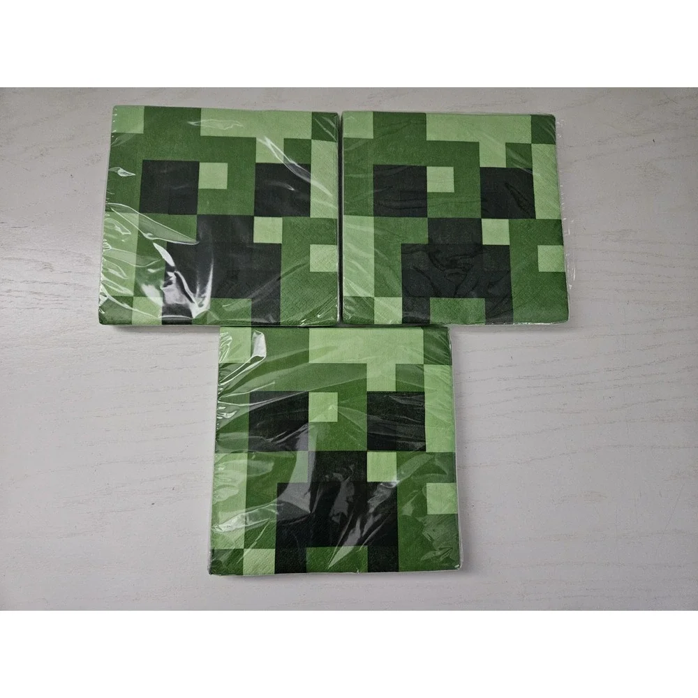 2018 Minecraft Birthday Party Decorations And Supplies‎ Lot New In Packages